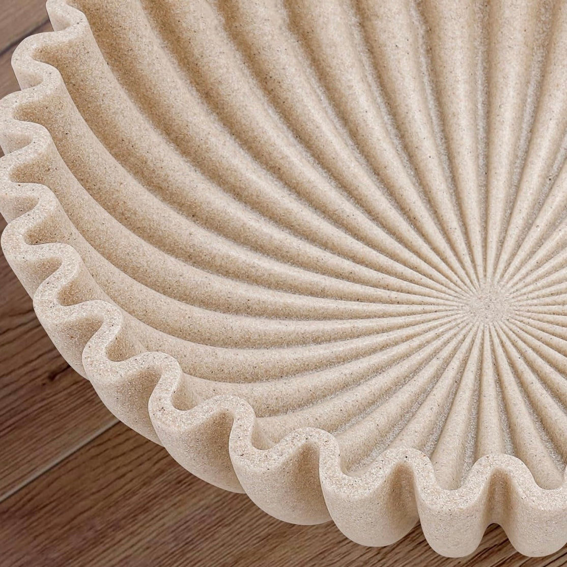 Scalloped Resin Bowl