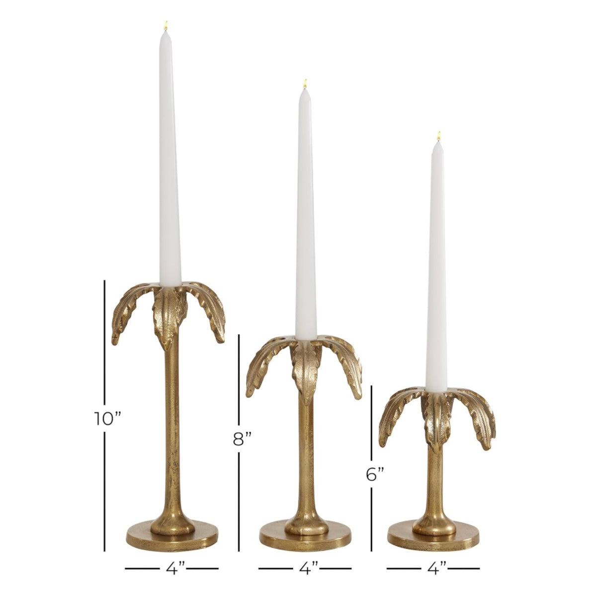 Palm Candle Holder Set