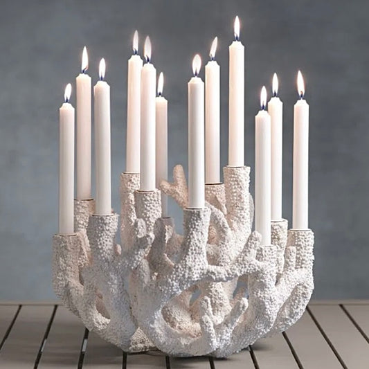 Coral Taper Candle Holder